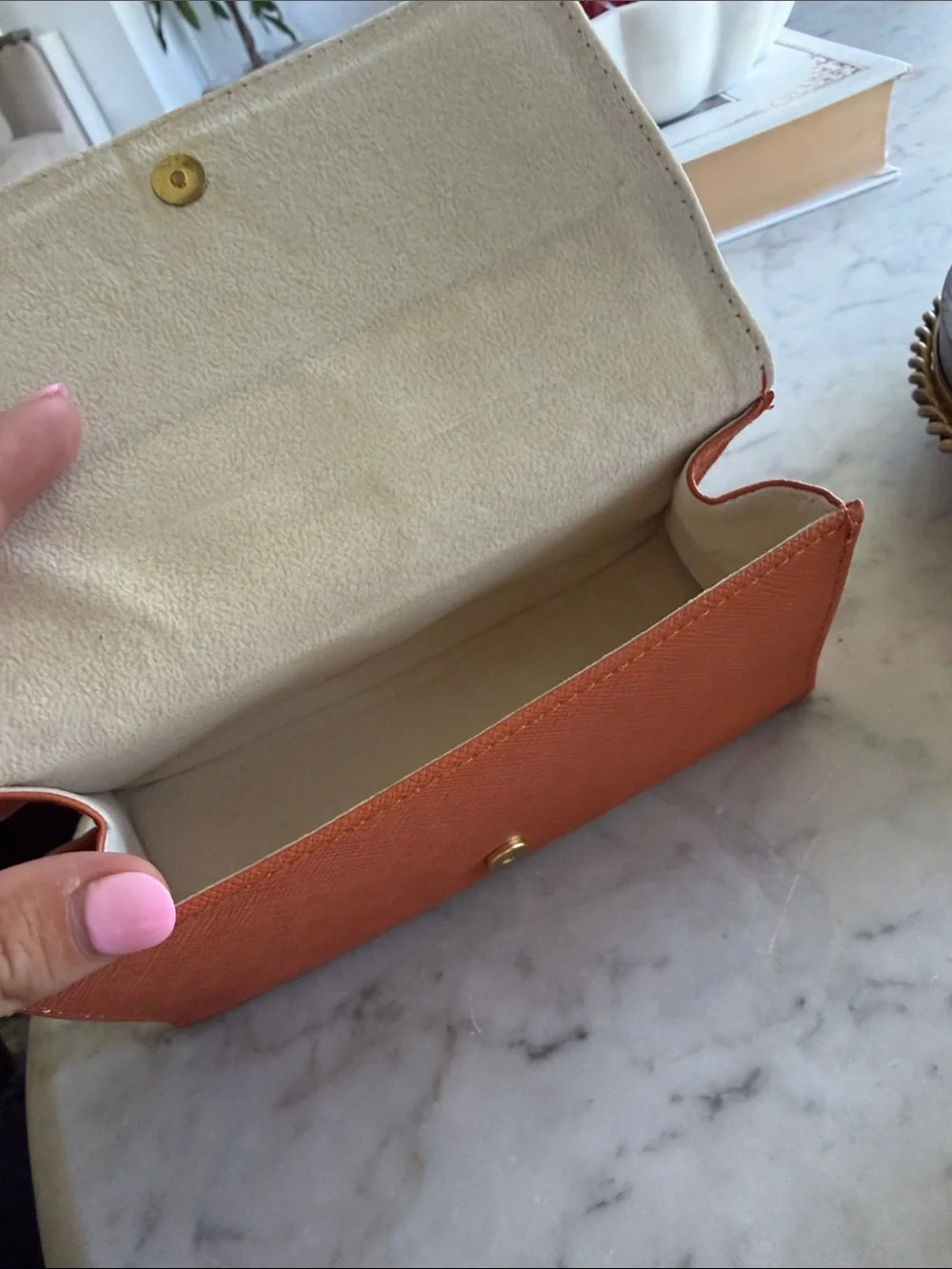 Tory Burch Gold Frame Aviator Sunglasses with Orange Case